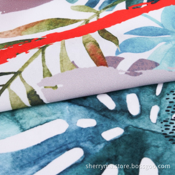 Polyester woven digital printing crepe chiffon fabric